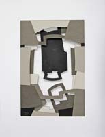 13-17.40 Serigrafia Composicion Geometrica III 65x50cm. Moldura en blanco