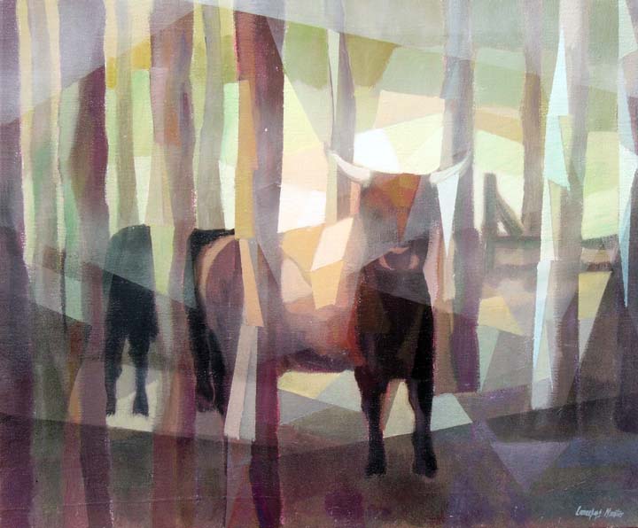 07 Toros en el Campo 65x54cm.