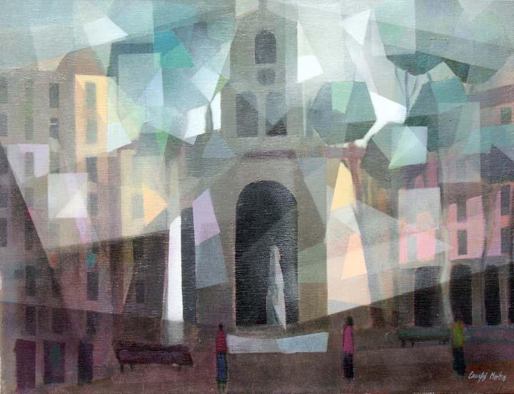 08 Jardines de Albia Bilbao 65x54cm.