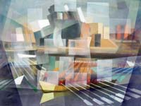 15 Traineras en el Guggenheim 81x65cm.