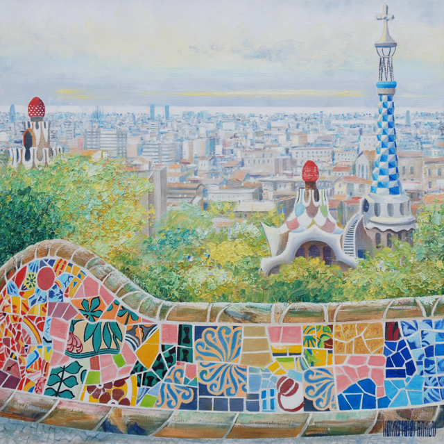 16. Park Guell 60x60cm.