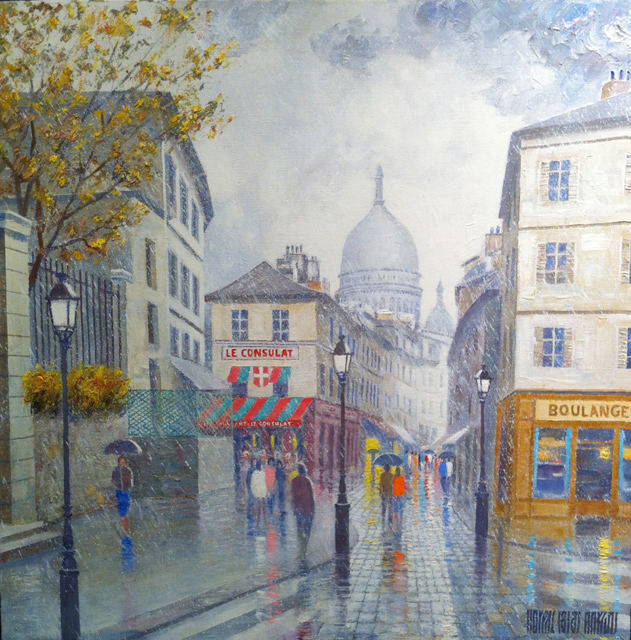 28. Montmartre, Paris 60x60cm.