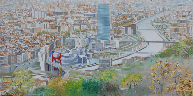 32. Panoramica de Bilbao 100x50cm.