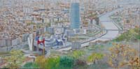 32. Panoramica de Bilbao 100x50cm.