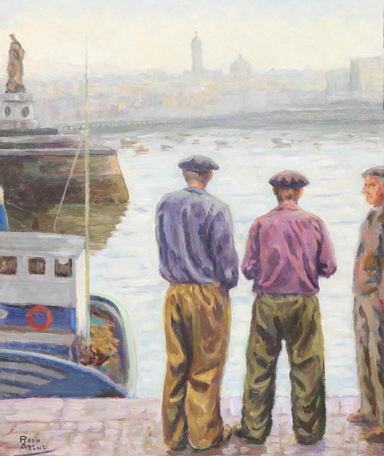 01 Puerto de Santurce o.l. 55x46 cm.
