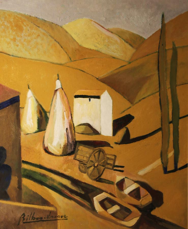 11 Barcas y montanas o.l. 38x46 cm.