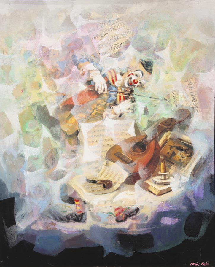 14 Composicion musical o.t. 73x60cm.