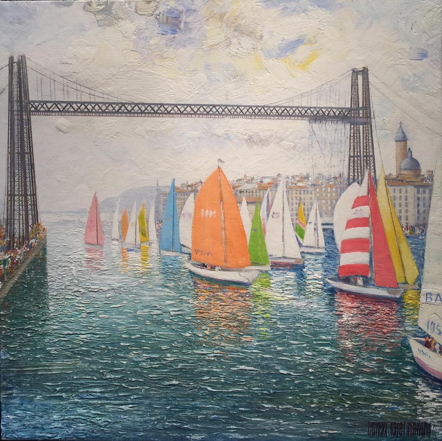 20 Puente colgante -Vizcaya 60x60 cm.