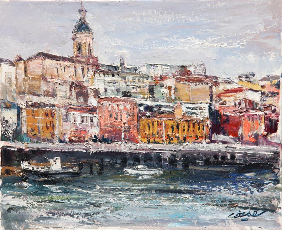 27 Reflejos en Portugaleteo.l.  46x38 cm.