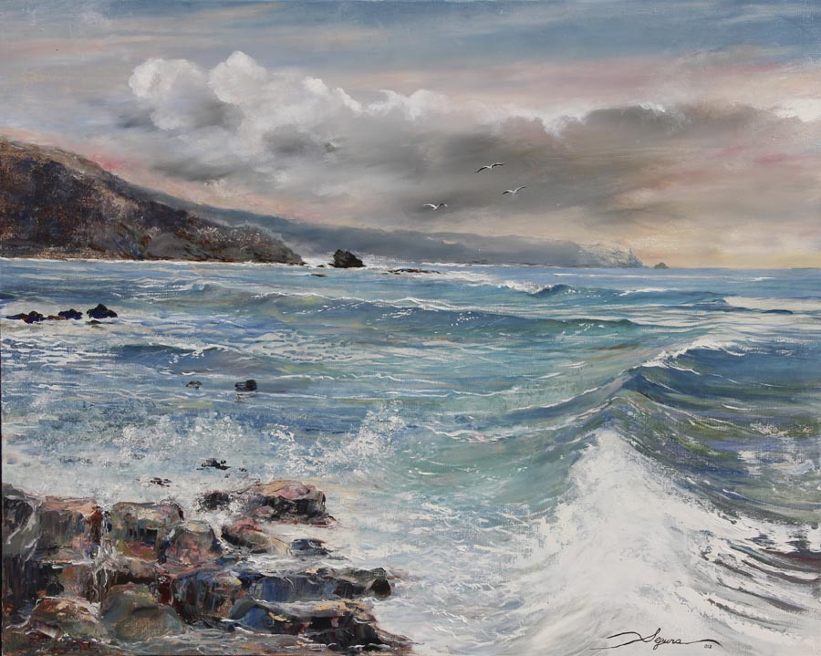 54 Mar Cantabrico o.l. 81x100 cm.