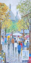 19 Montmartre o.l. 54x27 cm.