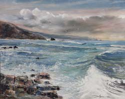 54 Mar Cantabrico o.l. 81x100 cm.