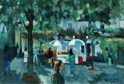 60 Plaza de  Calvarie o.l. 91x65 cm.