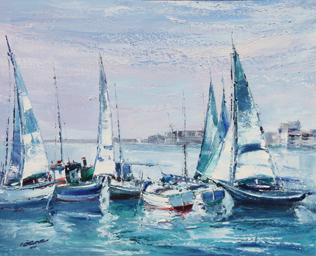 05 Veleros- Valencia 73x60cm.