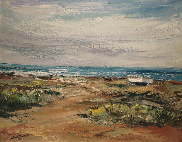 09 Matorrales playa- Valencia 61x50cm.