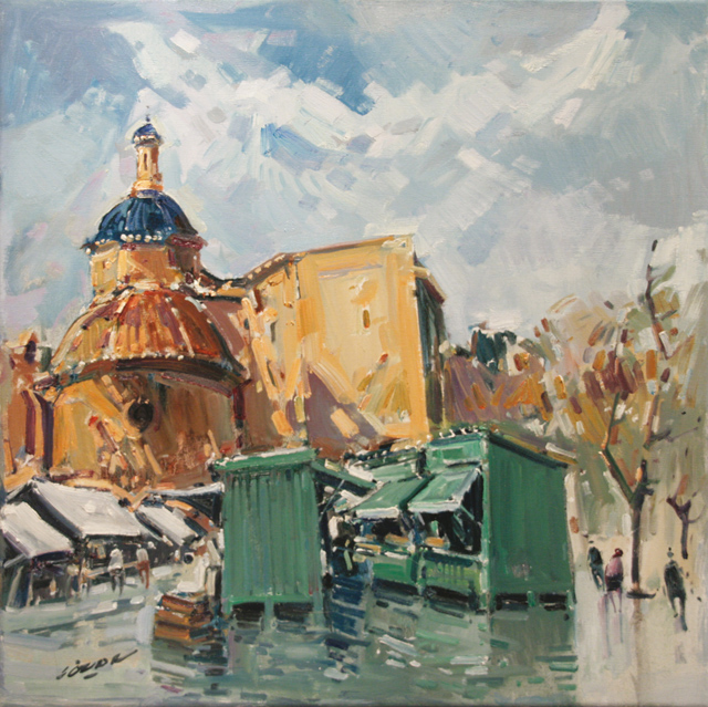18 Viejo mercado-Valencia 60x60cm.