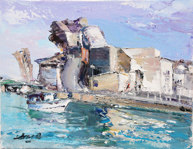 21 Reflejos en la ria 35x27cm.