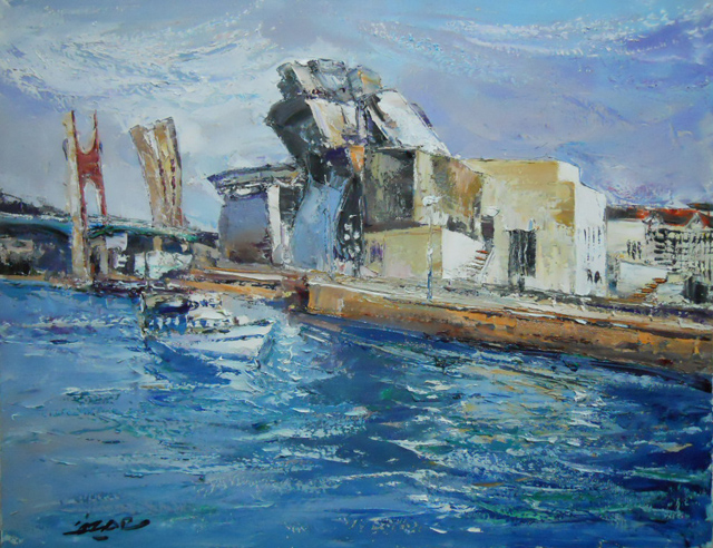 34 Museo Guggenheim- Bilbao 61x50cm.
