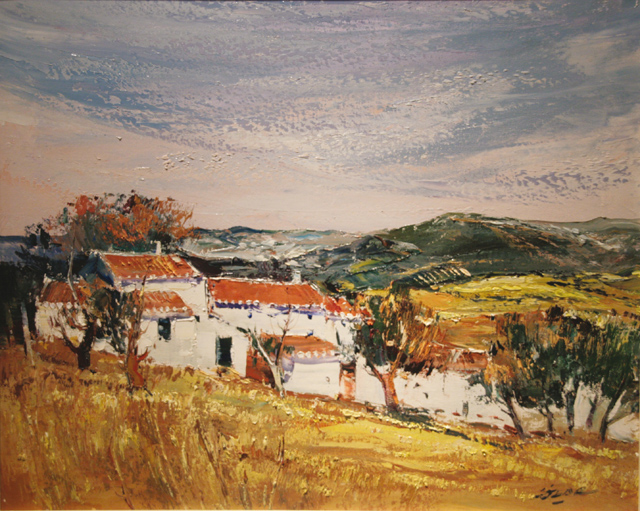 37 Campos y cortijo 61x50cm.