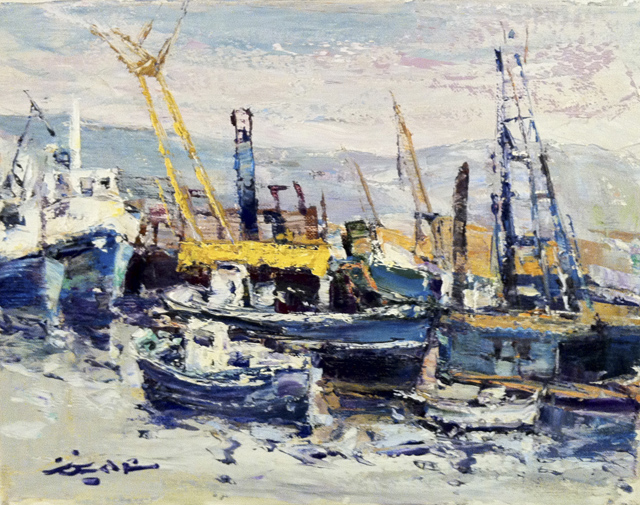 54 La ria- Udondo 35x27cm.