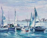 05 Veleros- Valencia 73x60cm.