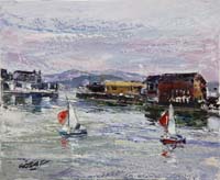 11 Veleros Elorrieta- Bilbao 46x38cm.