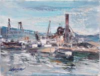 22 Darsena de Axpe- Bilbao 35x27cm.