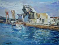 34 Museo Guggenheim- Bilbao 61x50cm.