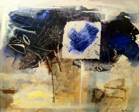 Recuerdos en azul 61x50cm.