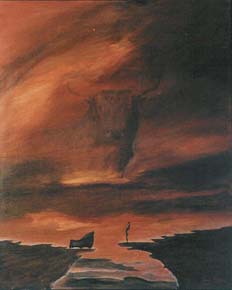 02 Atardecer taurino en el abismo 100x81cm.