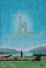 04 Charlot en Vevey- Lago de Ginebra o.l 73x50cm.