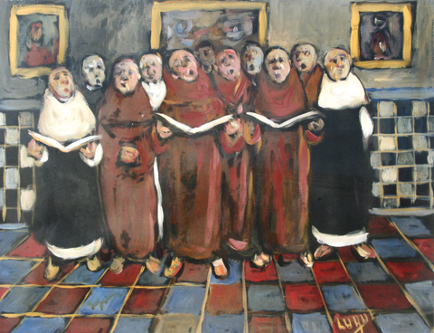 6. 65x50cm. Coro de monaguillos