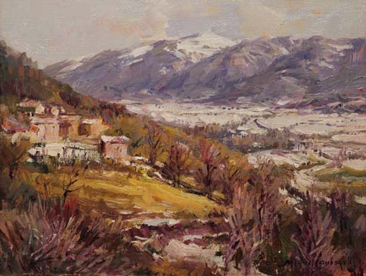 04 Invierno en la Cerdana 35x27cm.