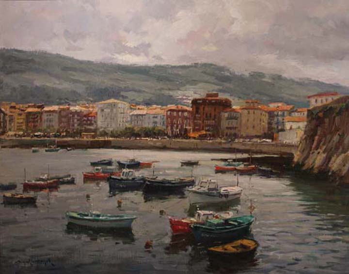 27 contraluz- Castro Urdiales 92x73cm.