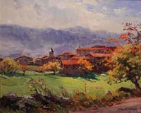 10 Contraluz- Valle de Baztan 46x38cm.