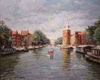 25 Canal Amsterdam 73x60cm.
