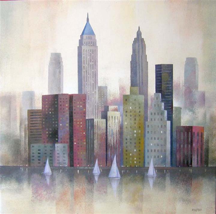 19. Nieblas de New York 40x40 cm