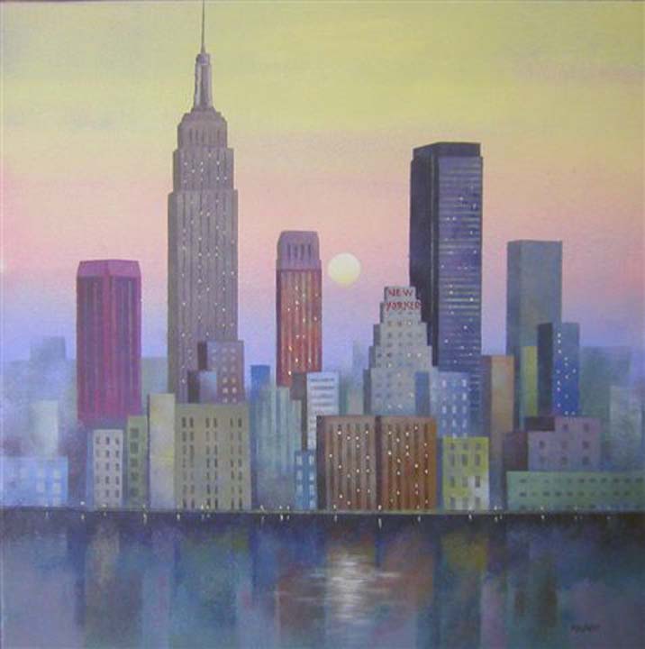 20. Hudson river, NY 40x40 cm