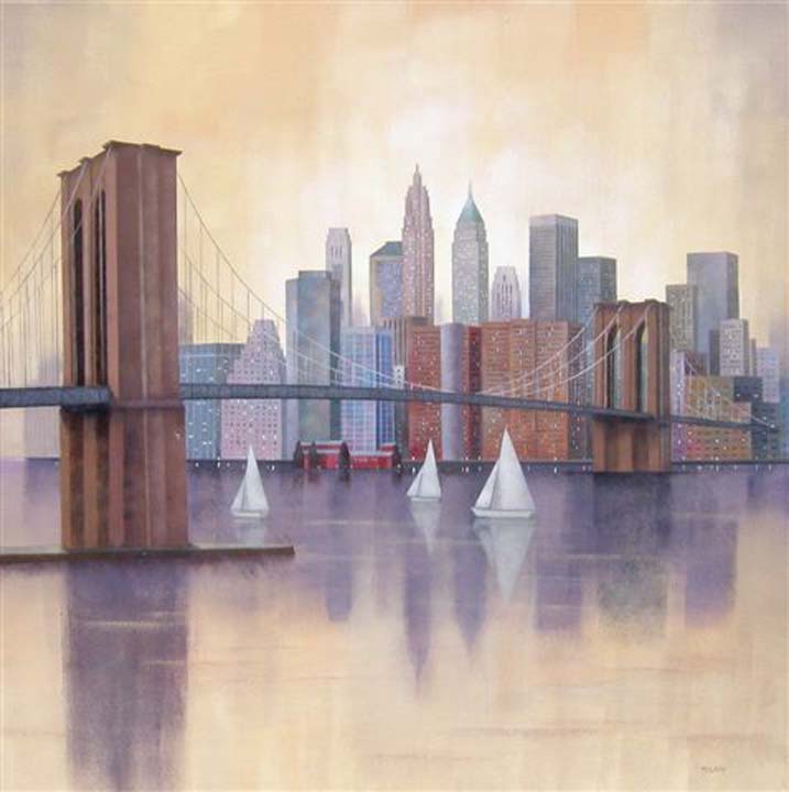 6. Brooklyn Bridge, New York 80x80 cm