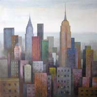 21. Rascacielos de New York 40x40 cm