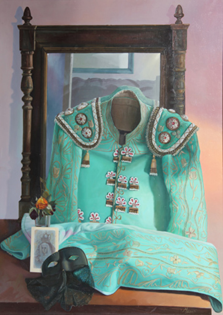 205 Traje de luces oleo sobre lienzo 92x73cm.