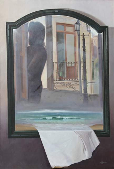 78 Composicion Autorretrato oleo sobre lienzo 116x81cm