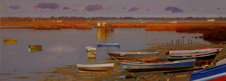 01-Ultima luz bajamar I- Cristina 120x45 cm.