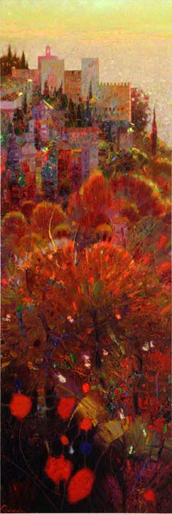 12-Otono y contraluz- Granada 70x25 cm.