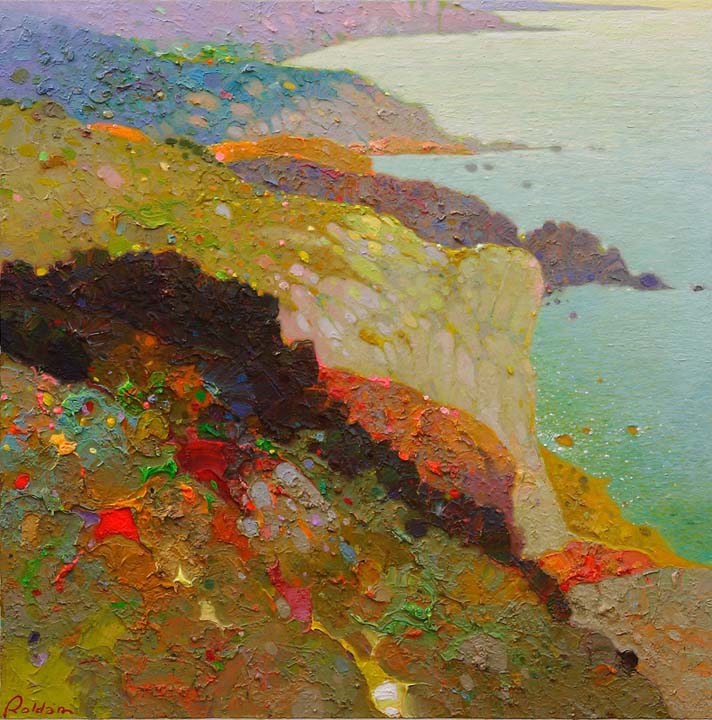 18-Rojos y contraluz- Cabo de Gata 40x40 cm.