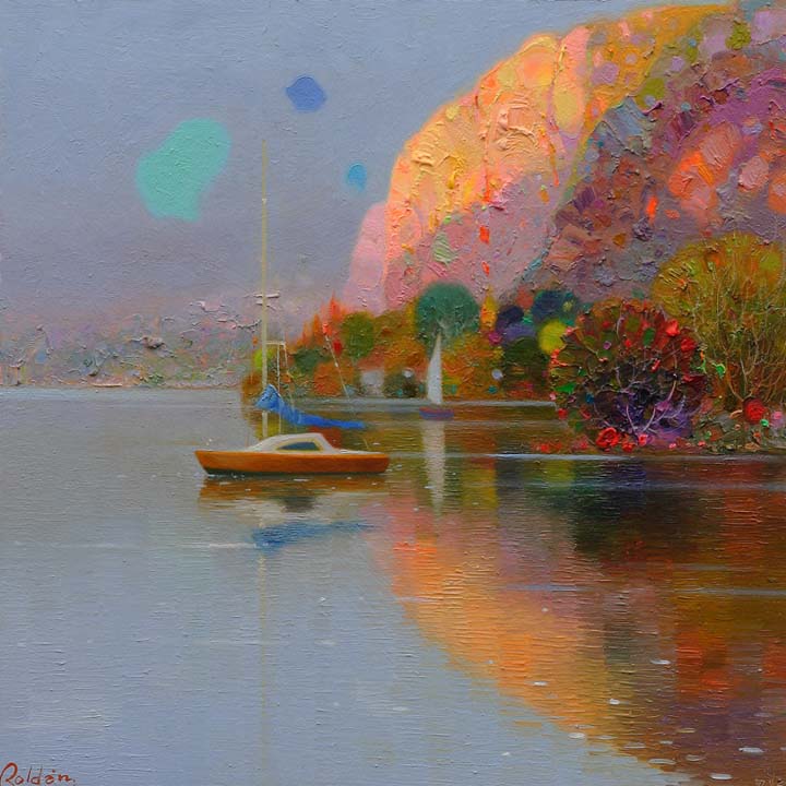 26-Tarde en Annecy 25x25 cm.