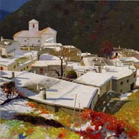 04-Nieves primeras- Bubion 60x60 cm.