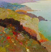 18-Rojos y contraluz- Cabo de Gata 40x40 cm.