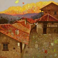 21-Alba de otono- Potes 30x30 cm.