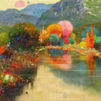 27-Luminoso Noviembre- Pantano de Ainsa 25x25 cm.